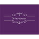 Purple Elegant Scroll Foldover Note Cards Image 2 of 3